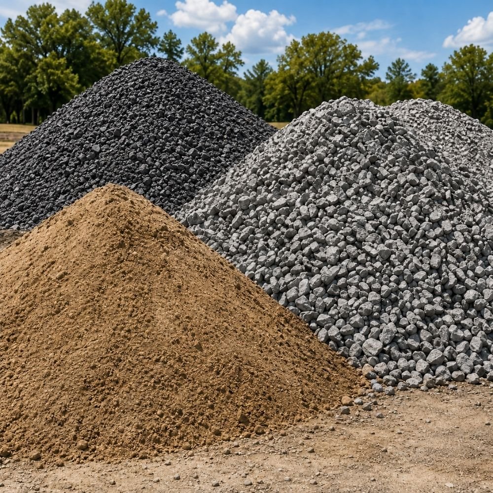 Bulk materials at WillyStone Crush Supply in Yulee Florida