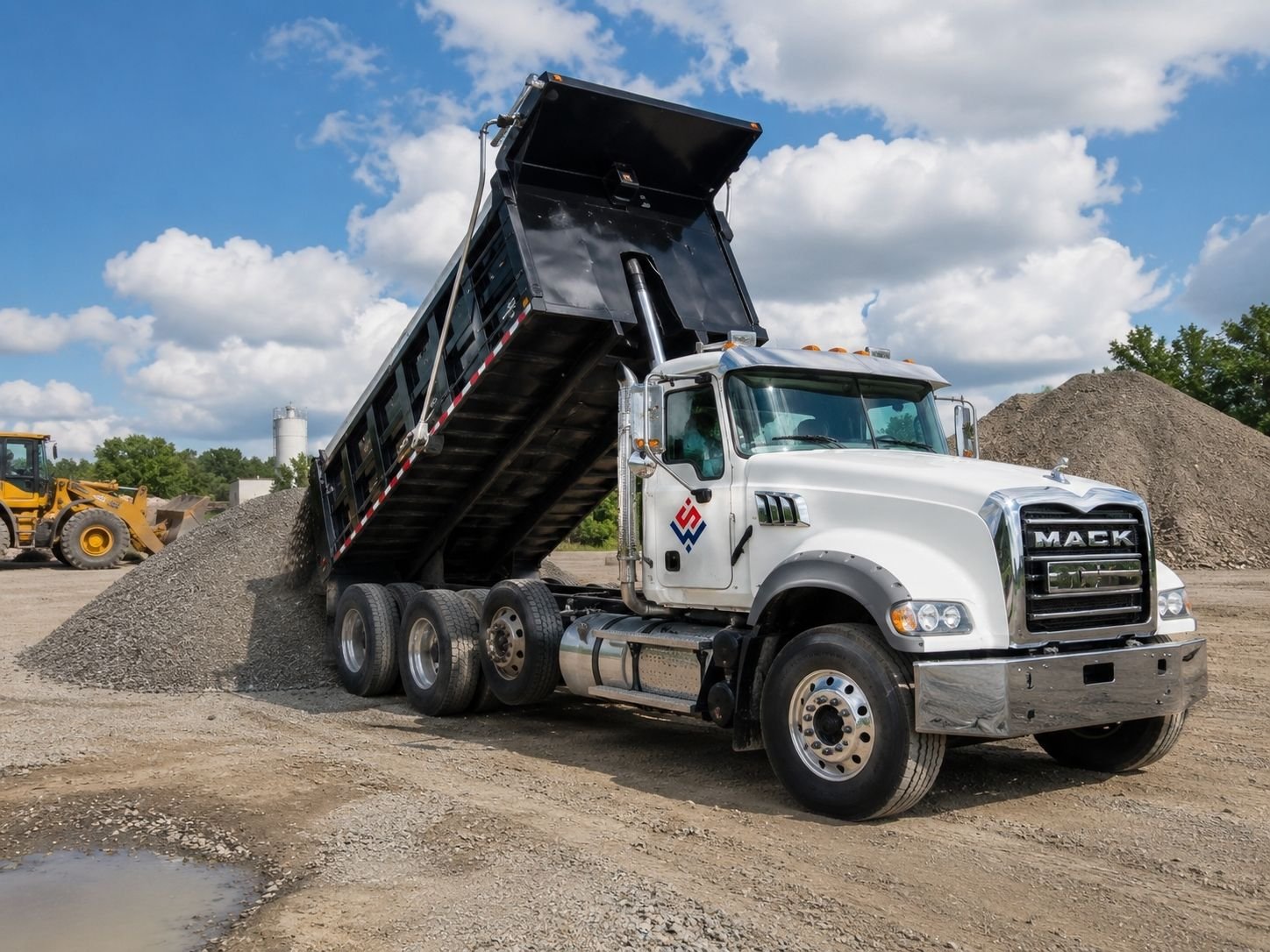 WillyStone Crush Supply material delivery truck in Yulee Florida