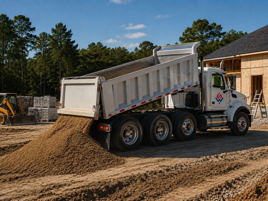 Job-site material delivery in Yulee and Jacksonville Florida